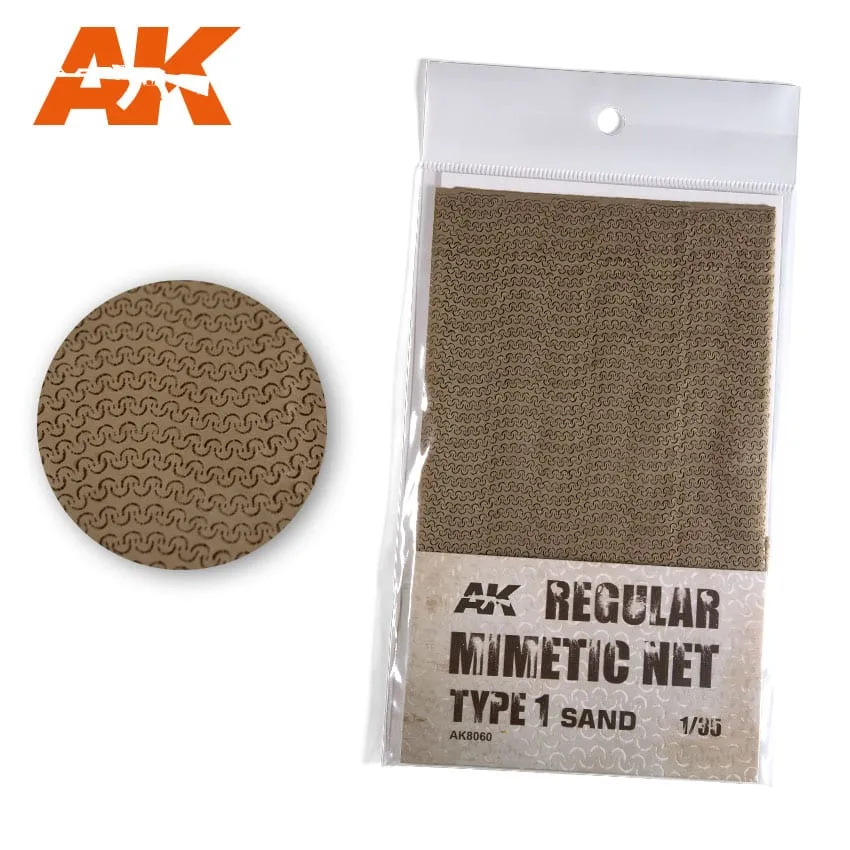 AK Interactive Regular Camouflage Net Type 1 - Sand