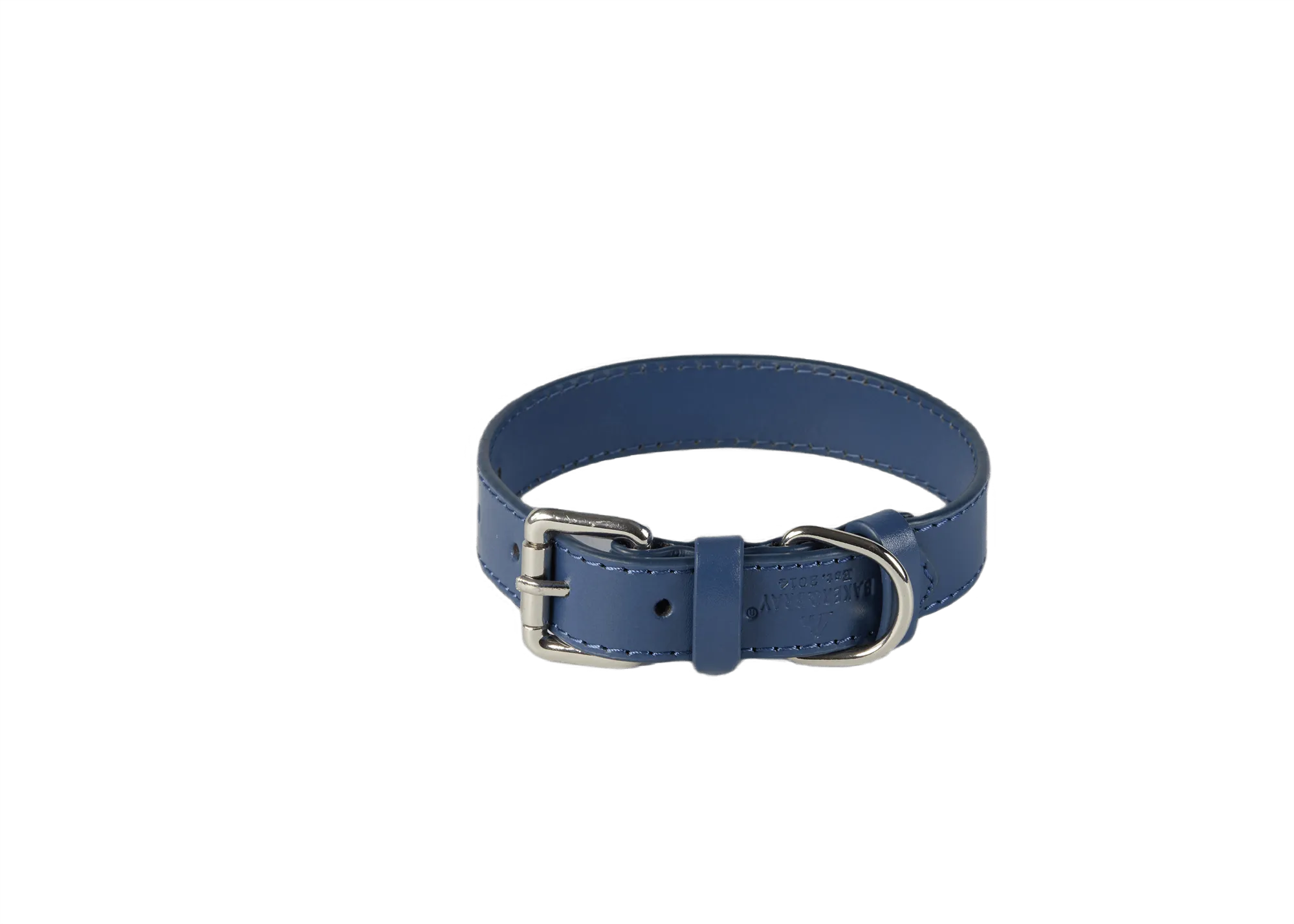 Baker & Bray Sustainable Designer Leather Dog Collar | Navy