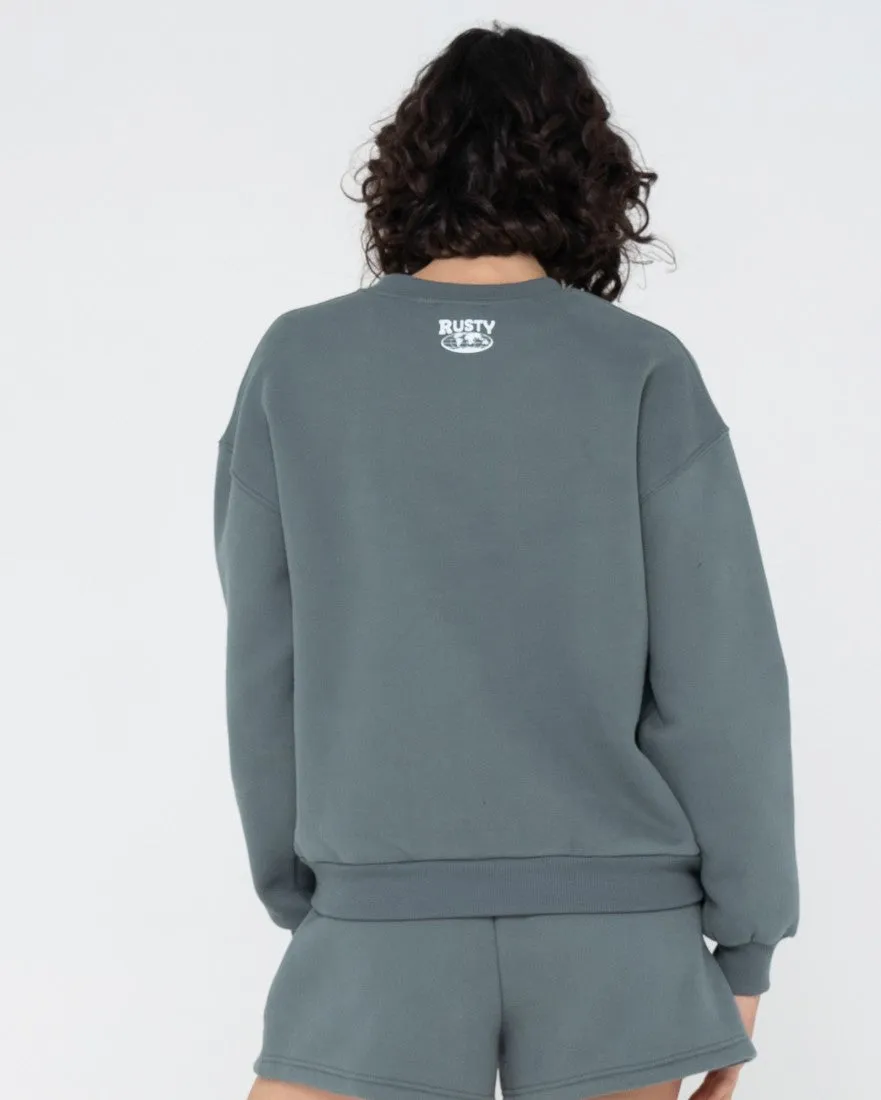 Busy Living Relaxed Crew Fleece