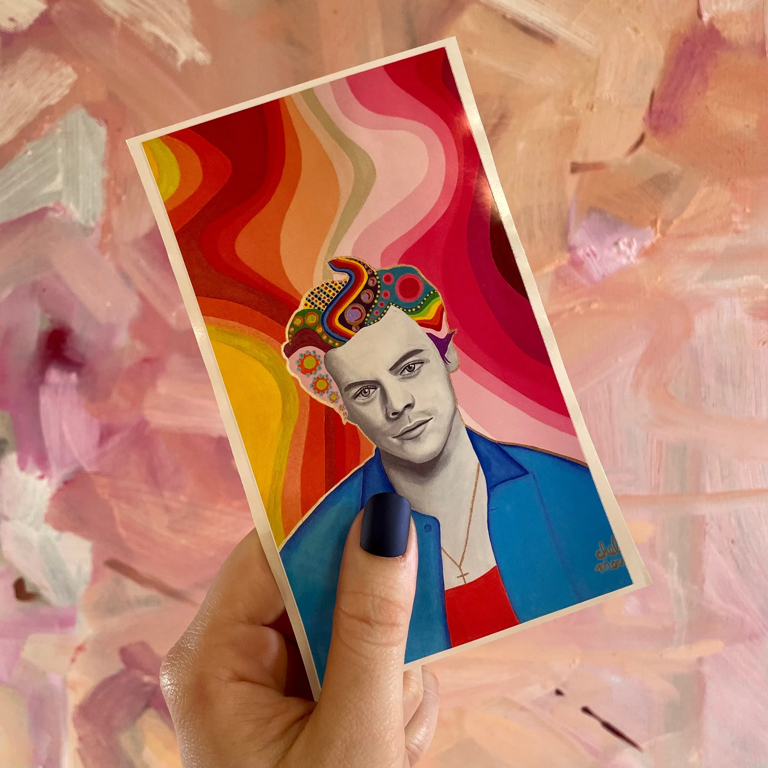 Chelsea Merrill Harry Styles Devotional Prayer Saint Candle