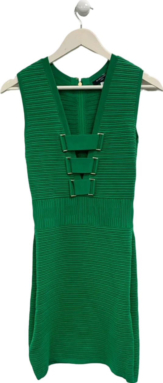 Guess Green Ribbed Dress UK S