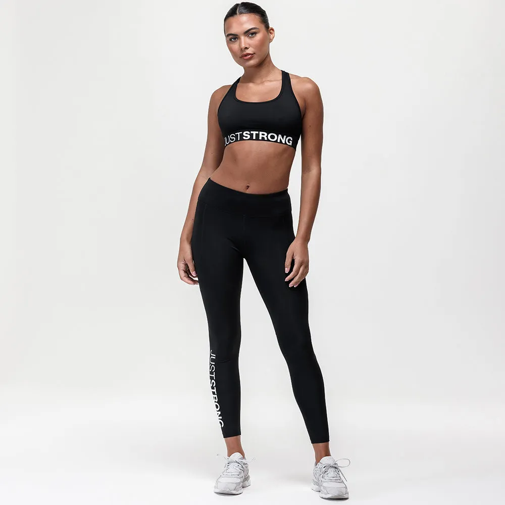 Motion Light Support Bra - Black