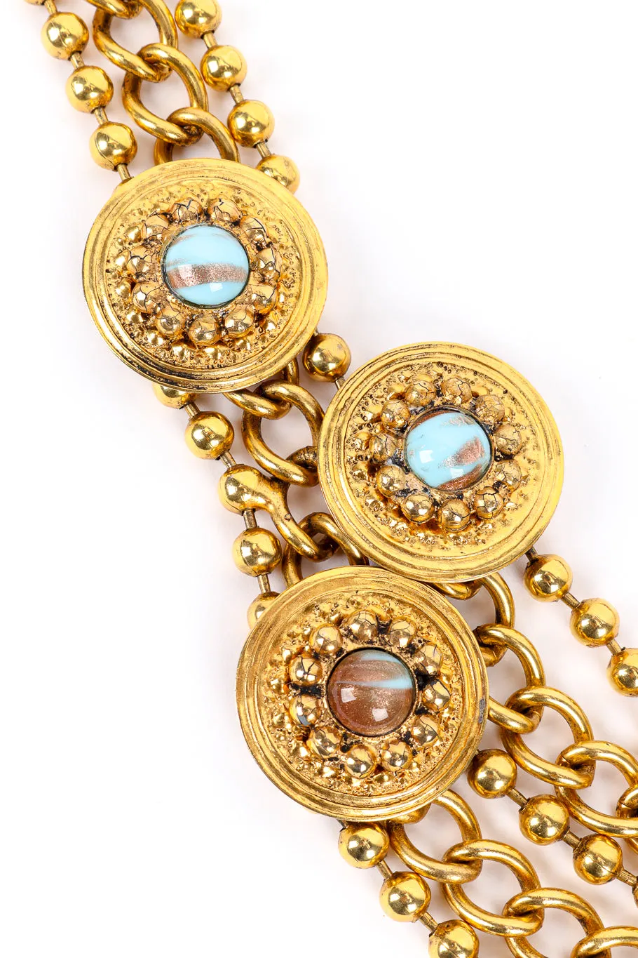 Multistrand Medallion Necklace
