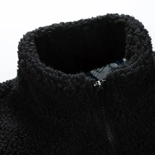 "SHEEP" Veste Vintage à zip Imitation Agneau Marron - URB1™