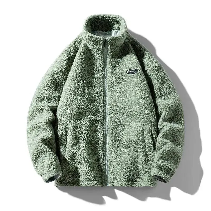 "SHEEP" Veste Vintage à zip Imitation Agneau Marron - URB1™