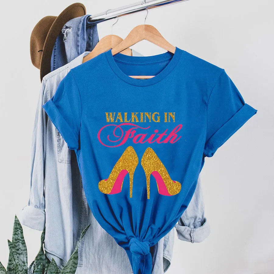 Walking In Faith Cotton Tee