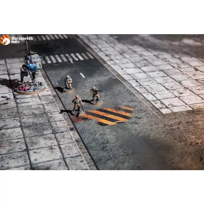 Warzone Studio Gaming Mats - DOUBLE-SIDED - Concrete / Ardent - Choose your size